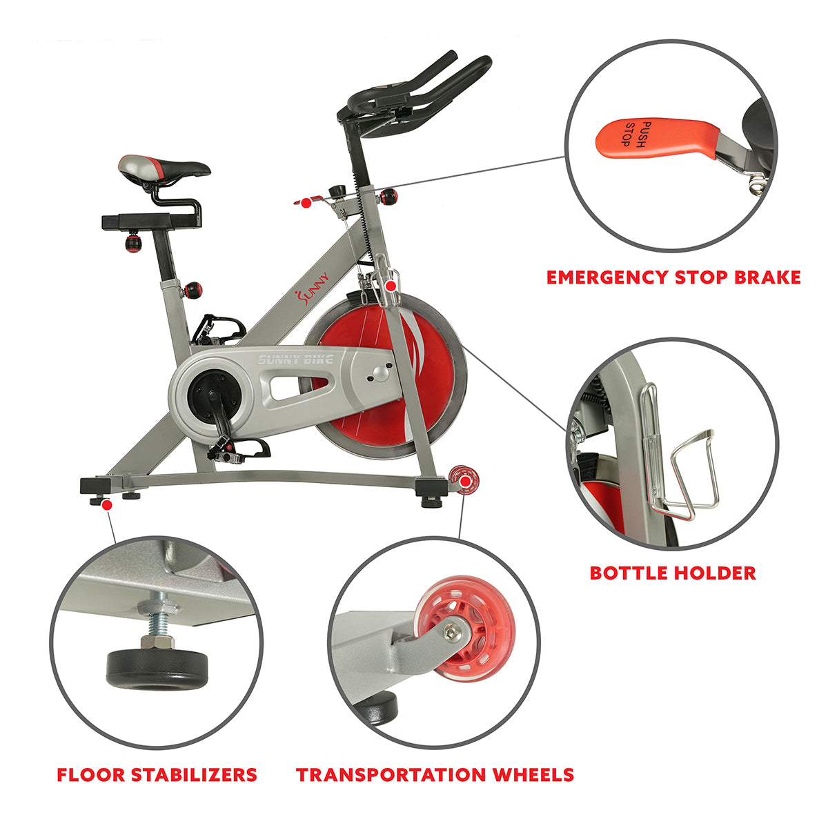 Fitness Pro II Stationary Indoor Cycling Bike - Premium Exercise Bike for Home Gym, Cardio & Weight Loss | Perfect for Indoor Cycling Workouts & Home Fitness
