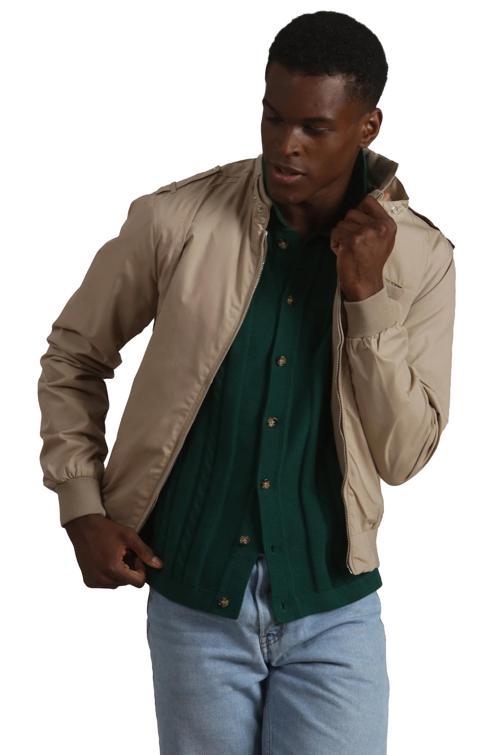 Members Only Classic Iconic Racer Lightweight Bomber Jackets Unisex - Perfect for Casual Outings & Outdoor Adventures