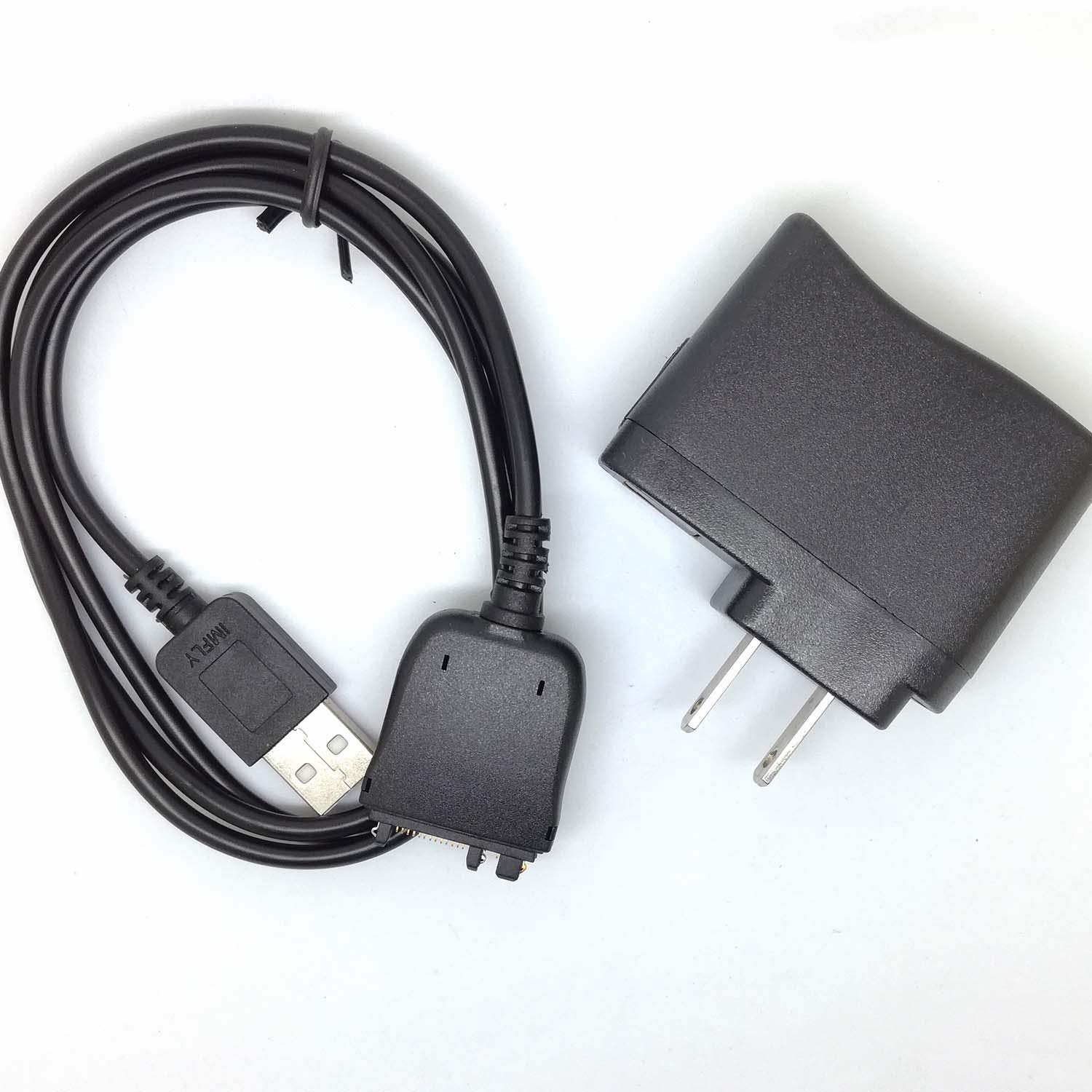 GuangMaoBo 2-in-1 USB Wall Charger & Data Sync Cable for Tungsten E2, T5, Palm TX, LifeDrive - Fast Charging & File Transfer for Palm PDAs | Perfect for Home, Office & Travel Use