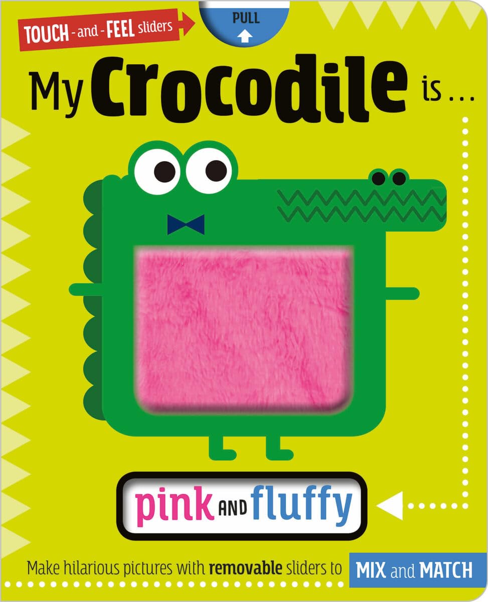 My Crocodile is...Pink and Fluffy Plush Toy - Soft Stuffed Animal for Kids, Cute Gift for Birthdays & Valentine's Day - Perfect for Cuddling, Nursery Decor and Playtime