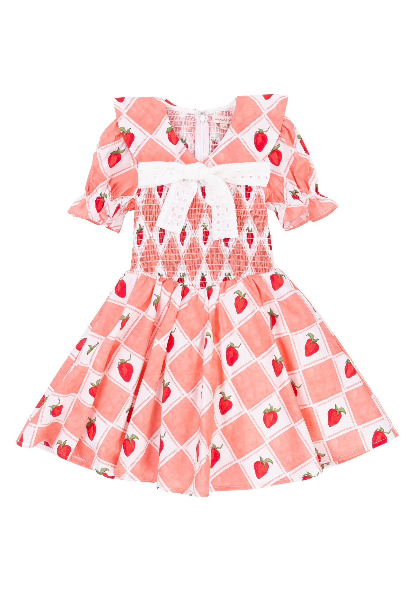Mini Alice Dress in Strawberry - Vintage-Inspired Floral Sundress for Women | Perfect for Tea Parties, Garden Weddings & Summer Outfits