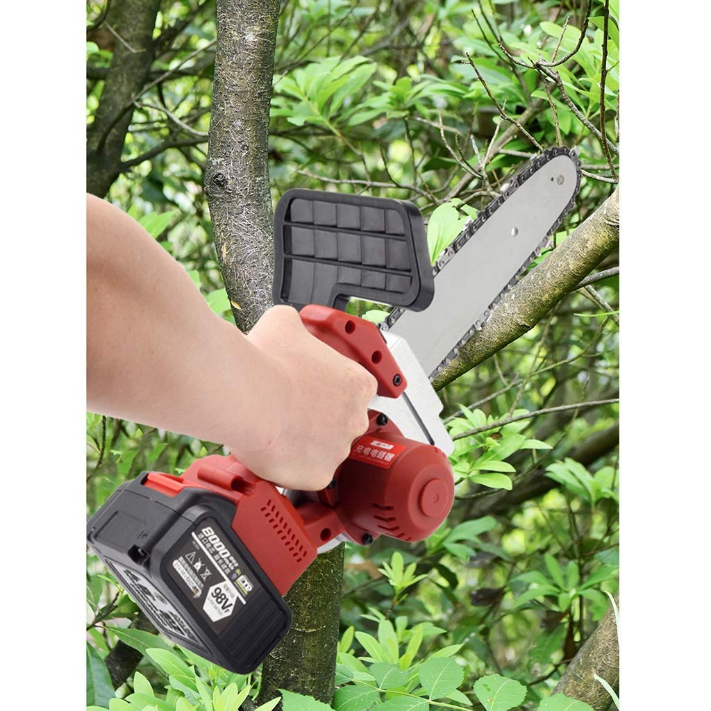 Cordless Electric Chainsaw with Lithium Battery - Lightweight & Portable for Tree Pruning, Orchard Work & Household Use | Perfect for DIY Projects, Landscaping & Small Wood Cutting