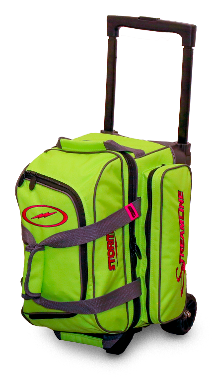 Storm Streamline 2 Ball Lime/Grey Bowling Bag with Wheels - Durable Roller Bowling Bag for League Play & Tournament Travel - Perfect for Bowling Enthusiasts & Pro Players