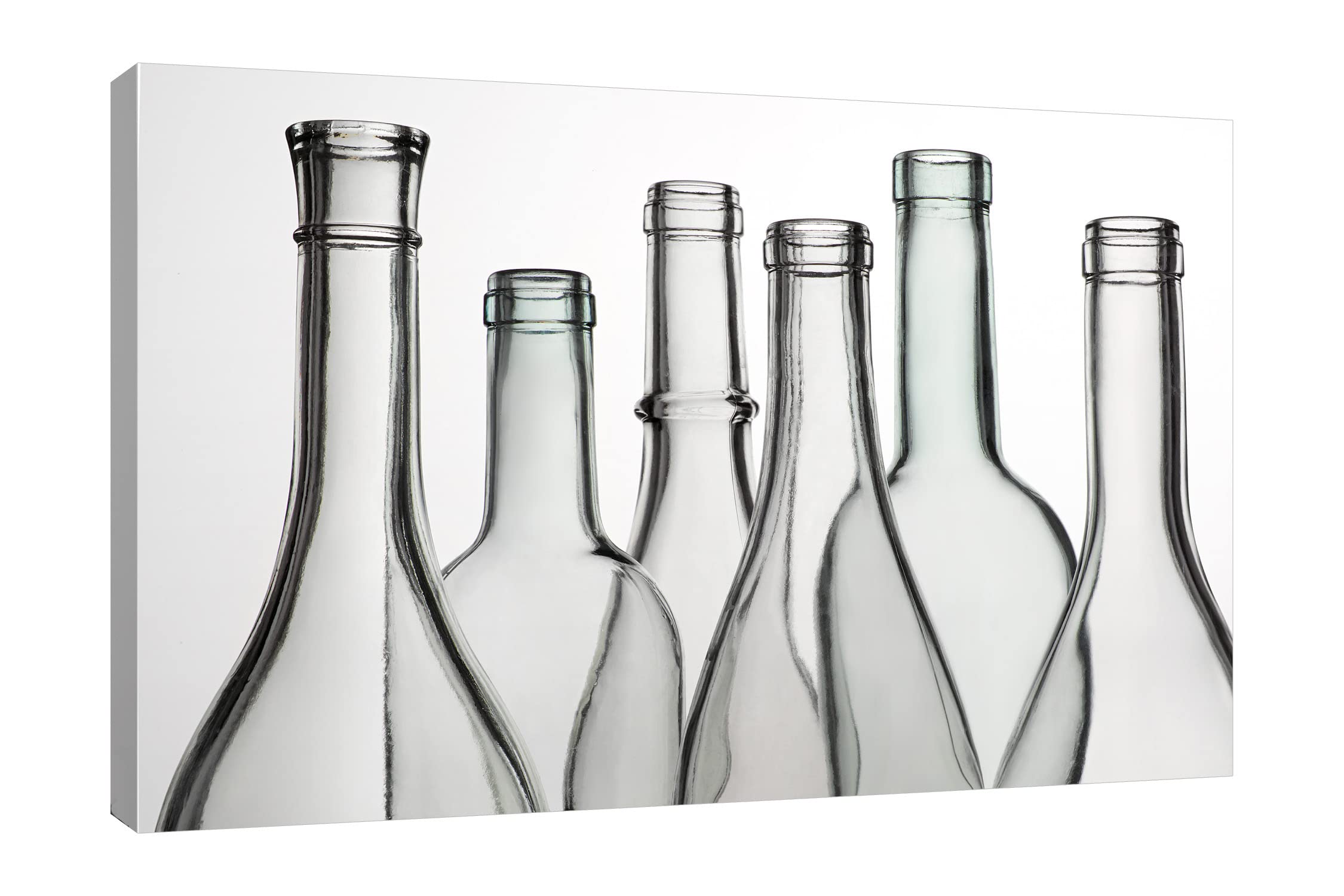 Barry Seidman Empty Bottles Gallery Wrapped Canvas Art Print - 30x20 Inches Modern Home Decor for Living Room, Bedroom & Office Wall