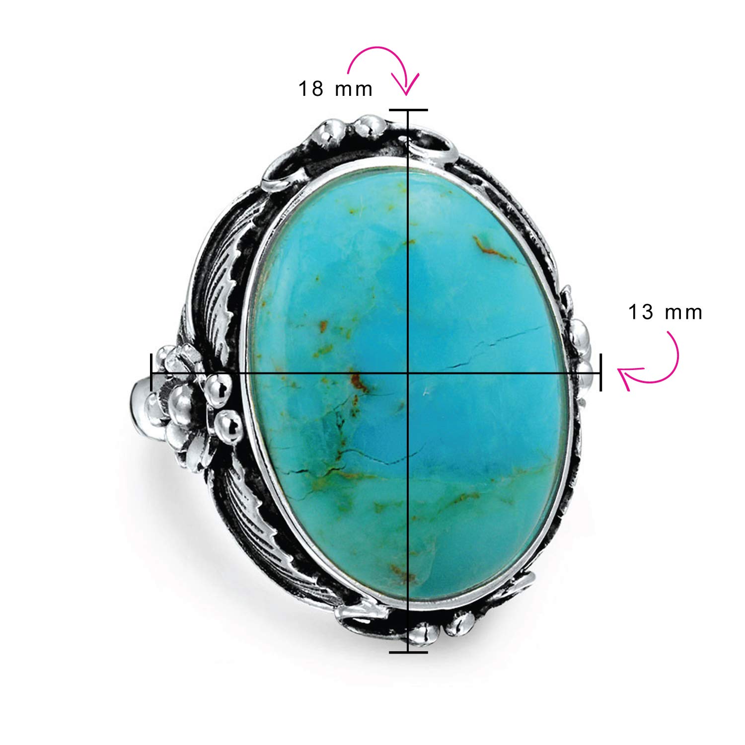 Southwestern Turquoise Moonstone Ring - .925 Sterling Silver Boho Jewelry for Women, Perfect for Festivals & Gifting