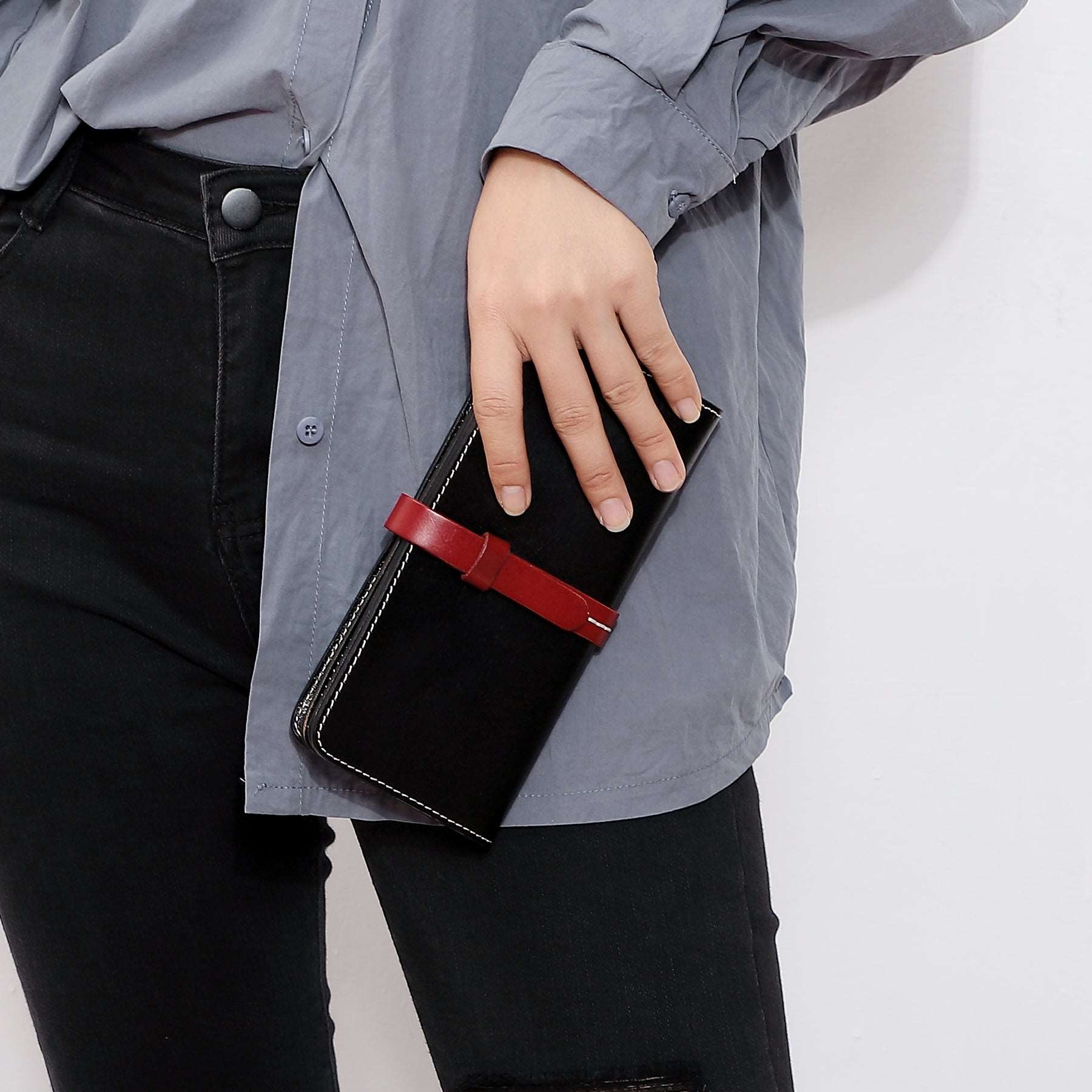 Handmade Genuine Leather Clutch Wallet for Women - Stylish & Durable Small Purse for Evening Parties, Weddings & Date Nights