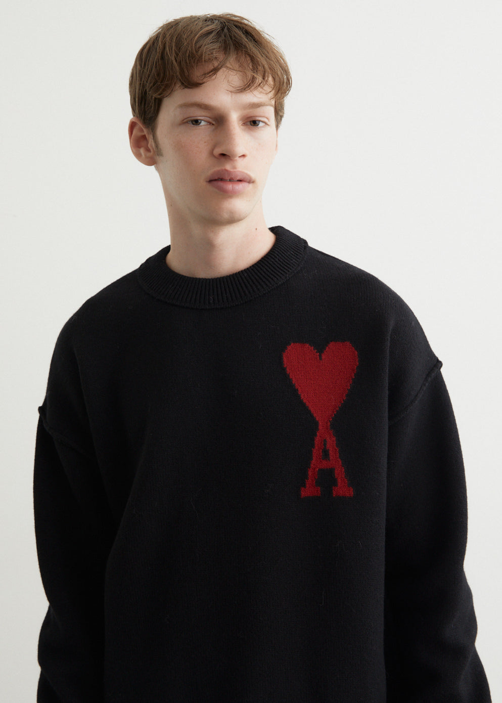 Red ADC Sweater - 100% Felted Wool Knitwear for Women | Cozy Winter Pullover for Casual Wear & Outdoor Activities