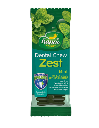 Happi Doggy Dental Chew Zest Mint 4