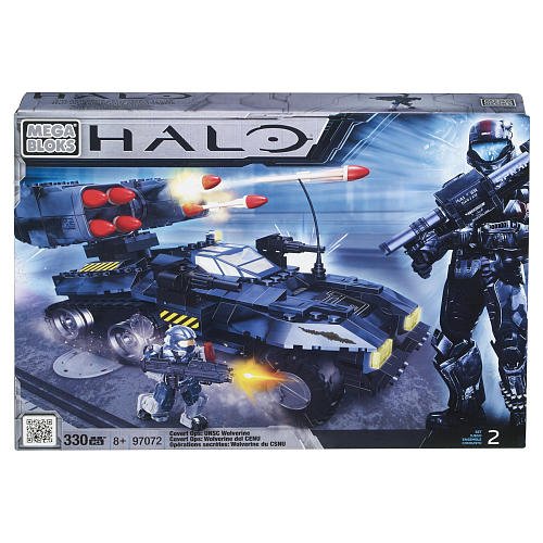 Mega Bloks Halo Covert Ops UNSC Wolverine Building Blocks Set - Military Vehicle Toy for Kids & Collectors - Perfect for Creative Play & Halo Universe Fans
