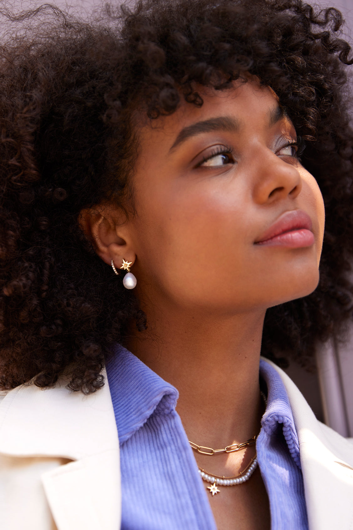 Pearl Northern Star Earrings - Elegant Stud Earrings for Women, Perfect for Parties, Weddings & Everyday Wear