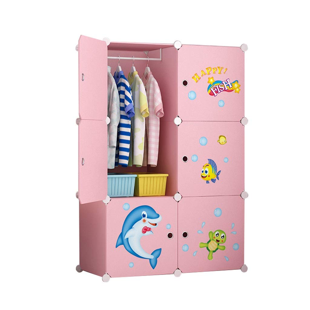 ZZF Large Kids Toy Storage Box & Plastic Wardrobe Organizer - Extra Wide Clothing Drawers for Children's Room, Nursery, and Playroom Organization
