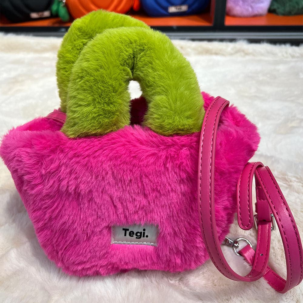 AG Collective Soft Fluffy Cute Shoulder Bag for Women - Top Handle Crossbody Handbag Purse - Perfect for Work, Travel & Everyday Use