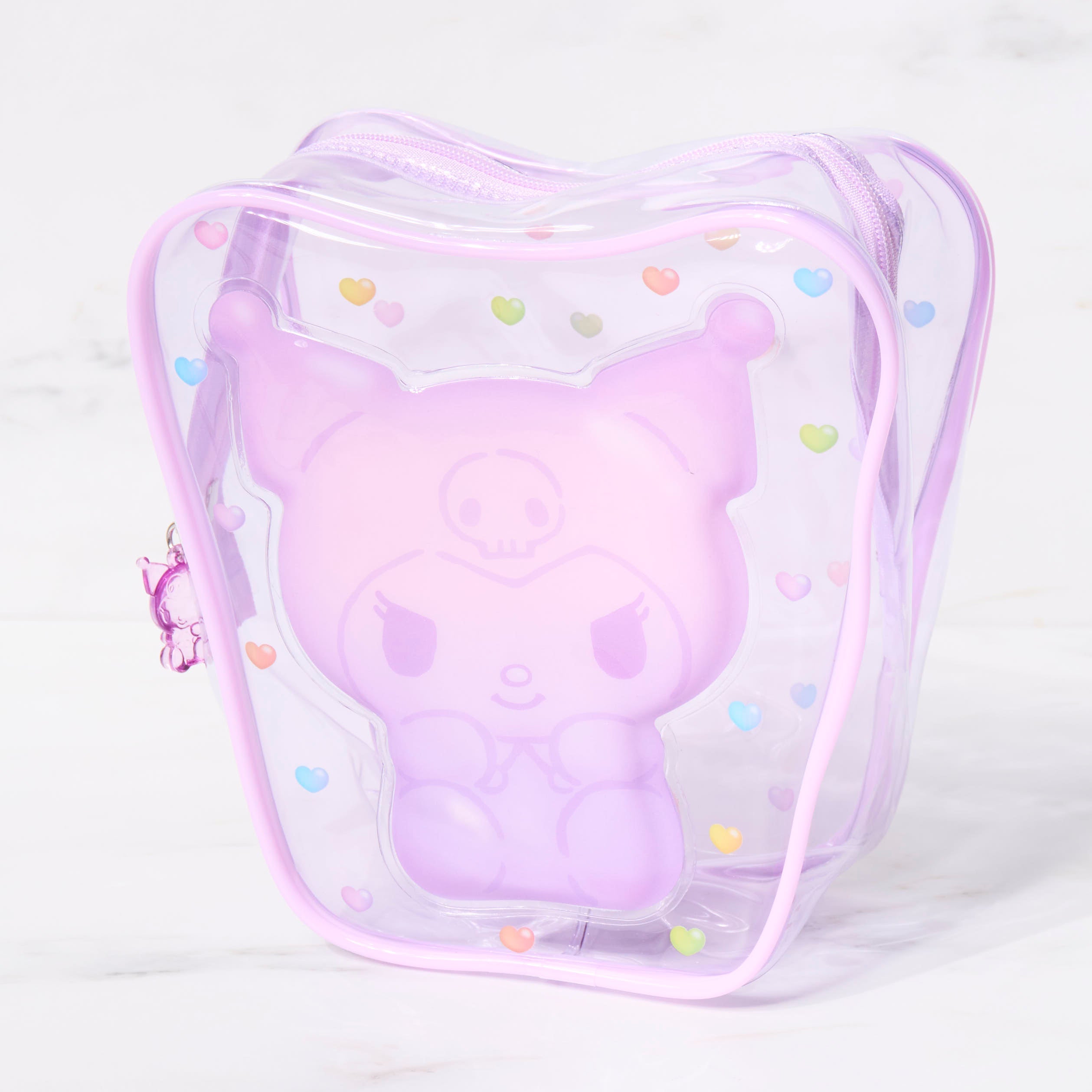 Sanrio Character Clear Pouch - Cute & Durable Plastic Zipper Bag for School, Travel & Cosmetics Storage - Hello Kitty, My Melody & More Anime Designs