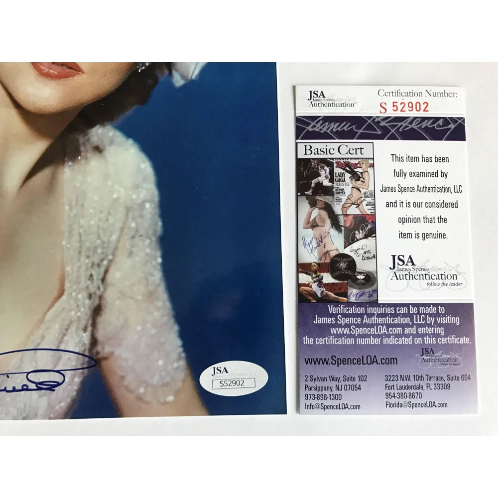 Joan Fontaine Autographed 8x10 Photo - JSA Certified COA - Rebecca & Suspicion Movie Memorabilia - Perfect for Film Collectors & Classic Hollywood Fans
