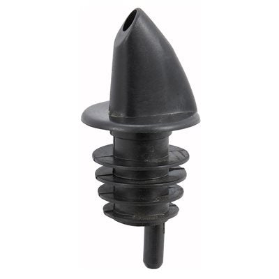 Winco Free Flow Pourer - Black (12 Pack) | Premium Bar Pour Spout for Liquor Bottles | Perfect for Bartenders, Home Bars & Restaurants