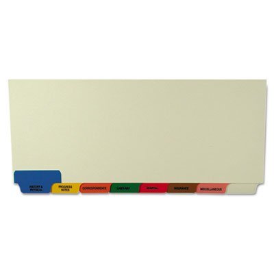 Medical Chart Divider Sets with Bottom Tabs - 8.5