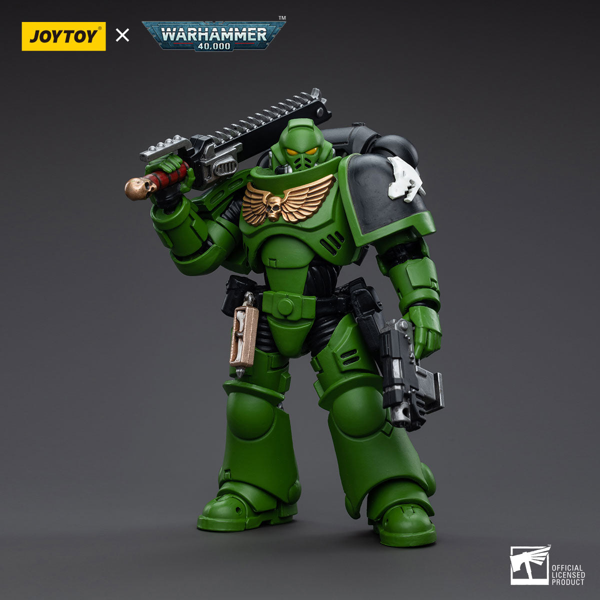 1/18 JOYTOY 3.75 Inch Warhammer 40K Salamanders Space Marines Intercessors Action Figure Set (4pcs) - Perfect for Collectors, Tabletop Gaming & Display Scenes