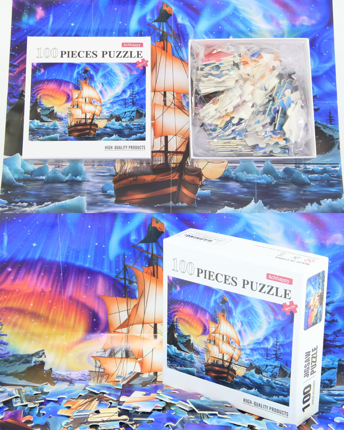 100 Piece Jigsaw Puzzle for Adults & Kids - 100 PCS Challenging Puzzle Game (C0006) - Perfect for Family Game Night, Classroom Activities & Cognitive Development
