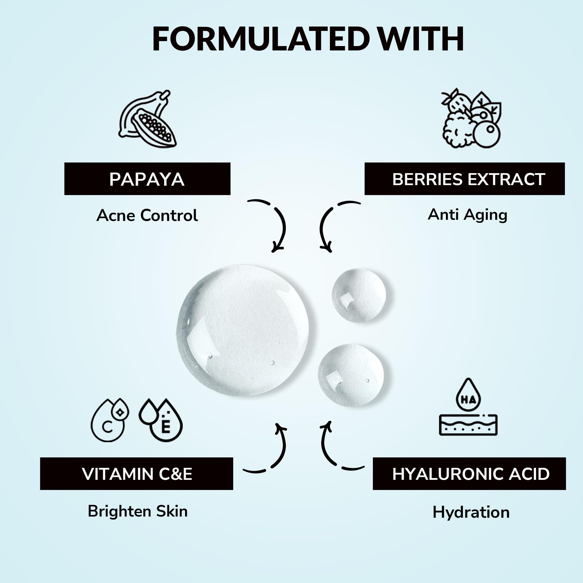MIRABELLE COSMETICS KOREA Crystal Clear Skin Facial Sheet Mask 10-Pack - Hydrating & Brightening for Glowing Skin | Perfect for Daily Skincare Routine & Spa Night
