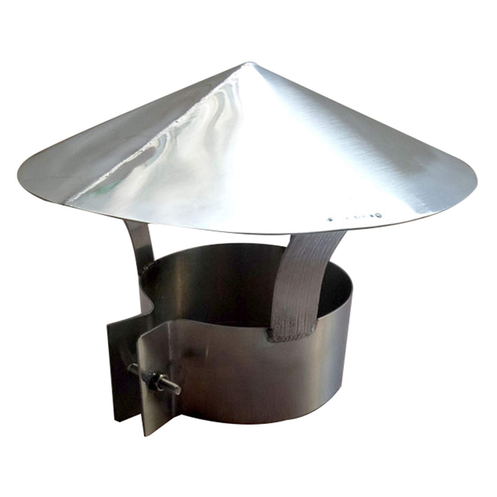 Stainless Steel Chimney Flue Cowl - 219mm Rain & Snow Cover Protector Cap for Pipe Fitting - Durable Weatherproof Roof Vent Pipe Cover for Home, RV & Outdoor Use