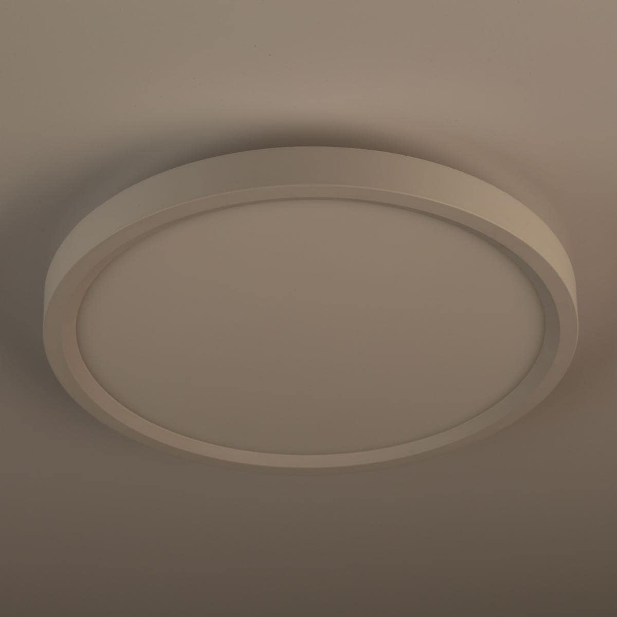 Artcraft BT2000WH Smart LED Flush Mount Ceiling Light - White, Dimmable, 3000K Warm White, 24W, 1800LM, for Bedroom, Living Room, Kitchen, Hallway (UL Listed)