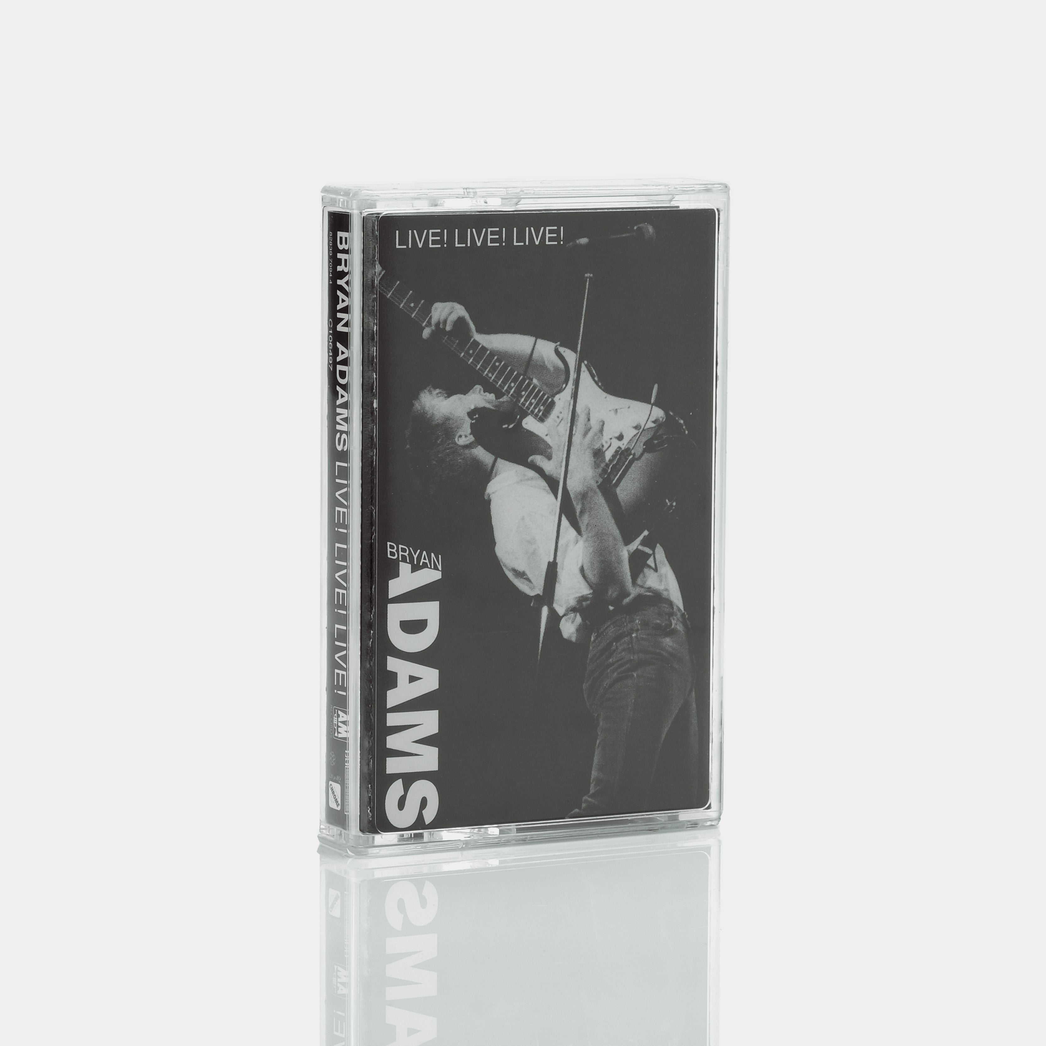 Bryan Adams Live! Live! Live! Cassette Tape - Vintage Music Collection for 80s Fans & Retro Music Lovers - Perfect for Home Listening, Car Rides & Nostalgic Gift Giving