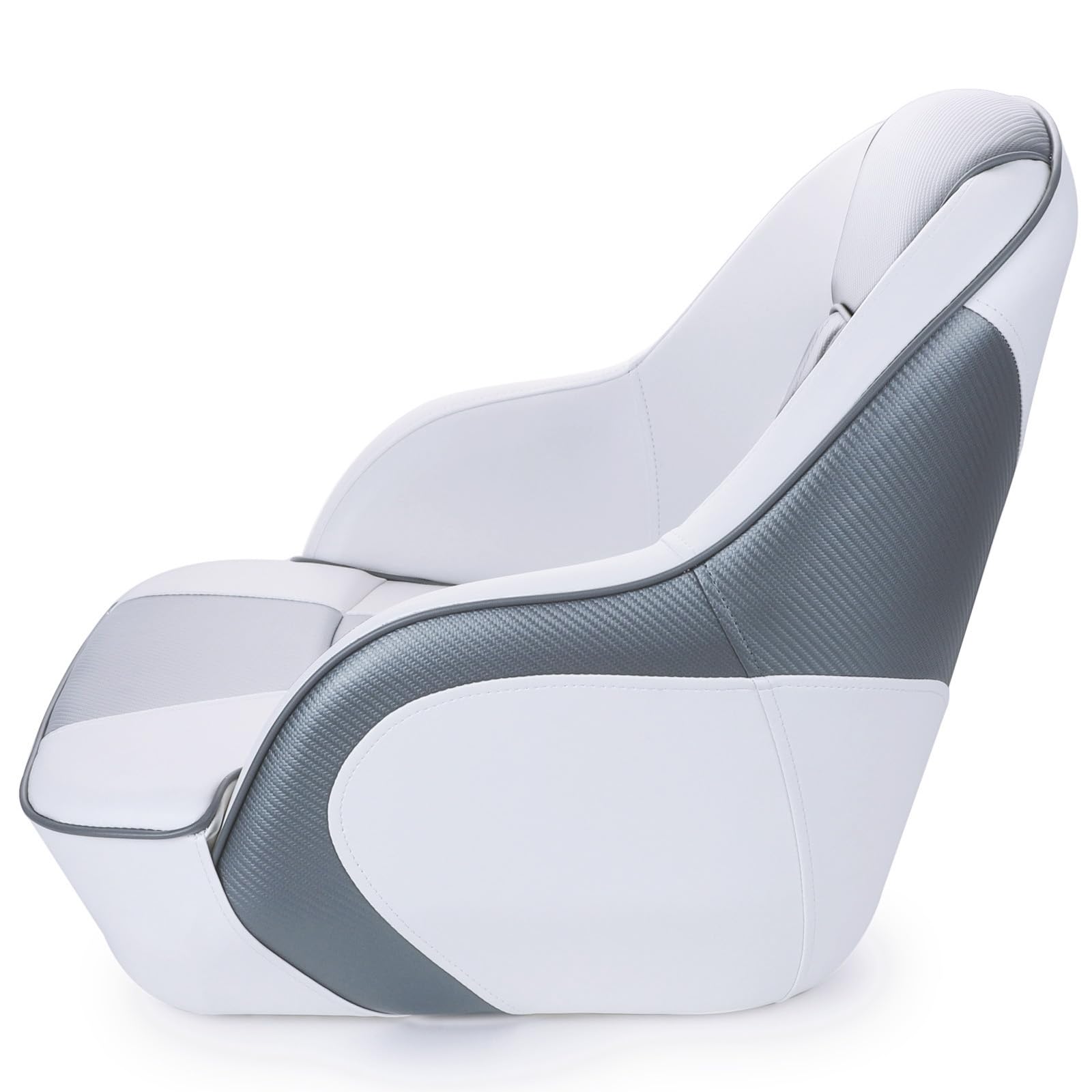 Premium Boat Captain's Bucket Seat with Removable Cover - Heavy Duty Marine Grade for Fishing Boats, Yachts & Watercrafts - Comfortable & Durable Seating Solution for Long Hours on Water
