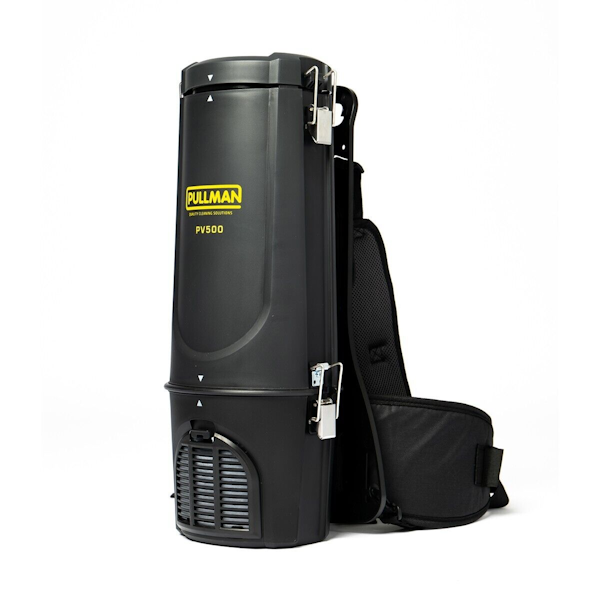 Pullman PV500 Backpack Vacuum Cleaner - Compact & Lightweight Commercial Vacuum for Office, Hotel & School Cleaning | Powerful Portable Carpet & Hard Floor Cleaner