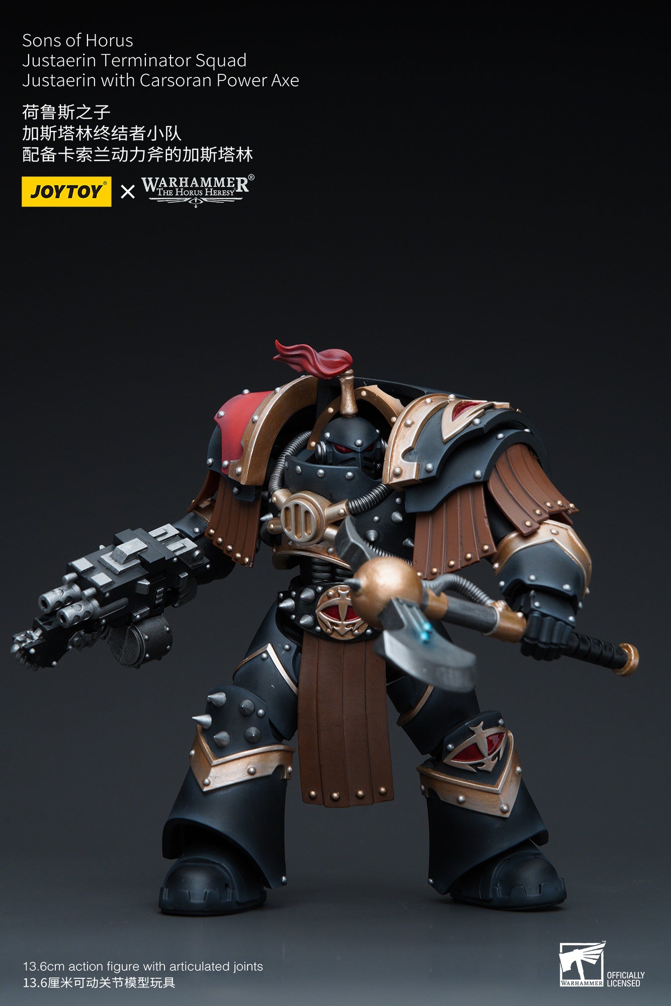 1/18 JOYTOY Warhammer The Horus Heresy Sons of Horus Justaerin Terminator Squad Action Figure - Collectible Miniature for Warhammer 40K Fans, Tabletop Gaming & Display