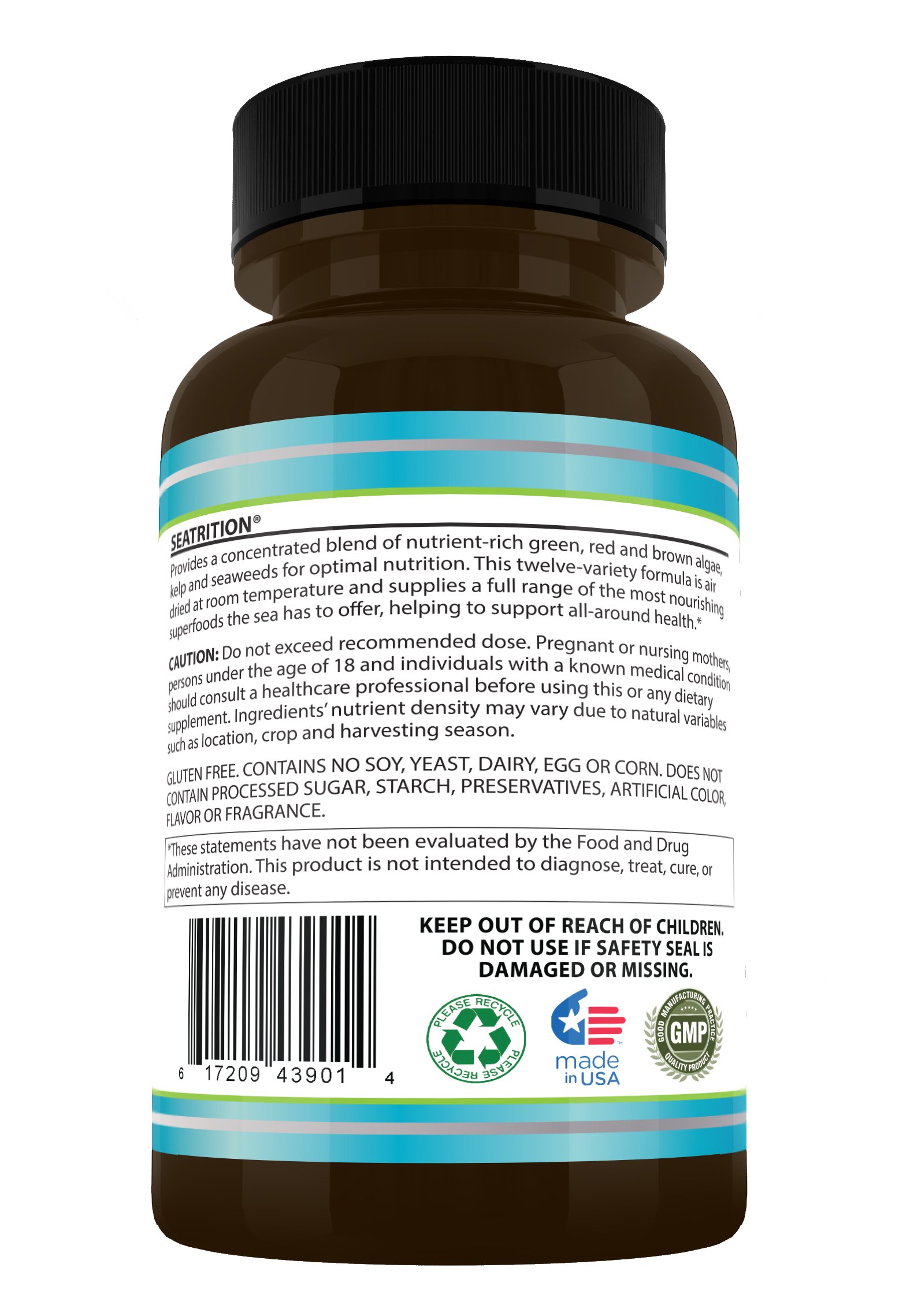 Seatrition 6 Bottles 1080 Capsules - Premium Omega-3 Fish Oil Supplement for Heart, Brain & Joint Health | Supports Cognitive Function & Cardiovascular Wellness | Ideal for Adults & Seniors Daily Nutrition
