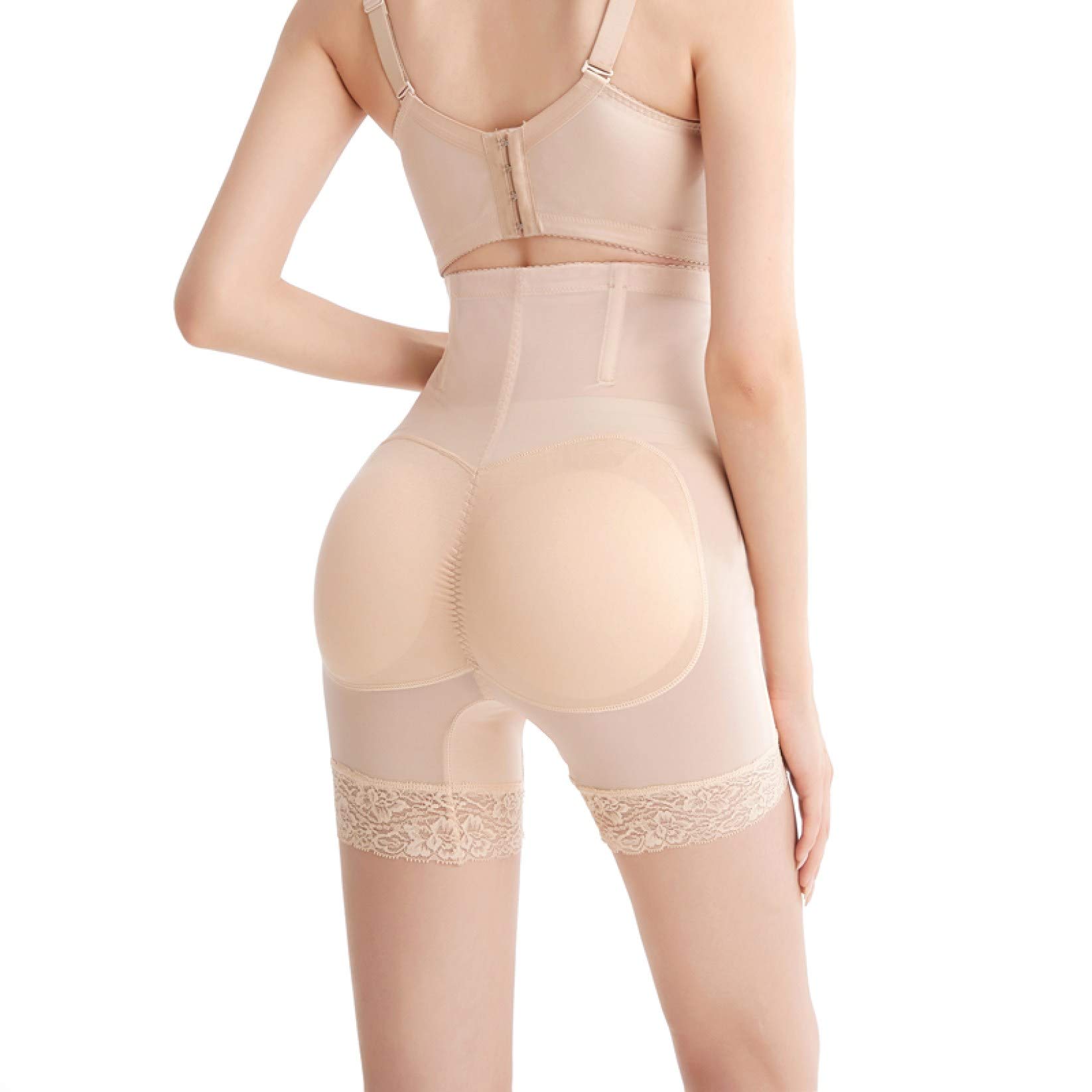 Women's Shapewear Shorts Butt Lifter Bodysuit - High Waist Body Shaper with Comfortable Lace Trim - Seamless Panties for Everyday Wear & Special Occasions