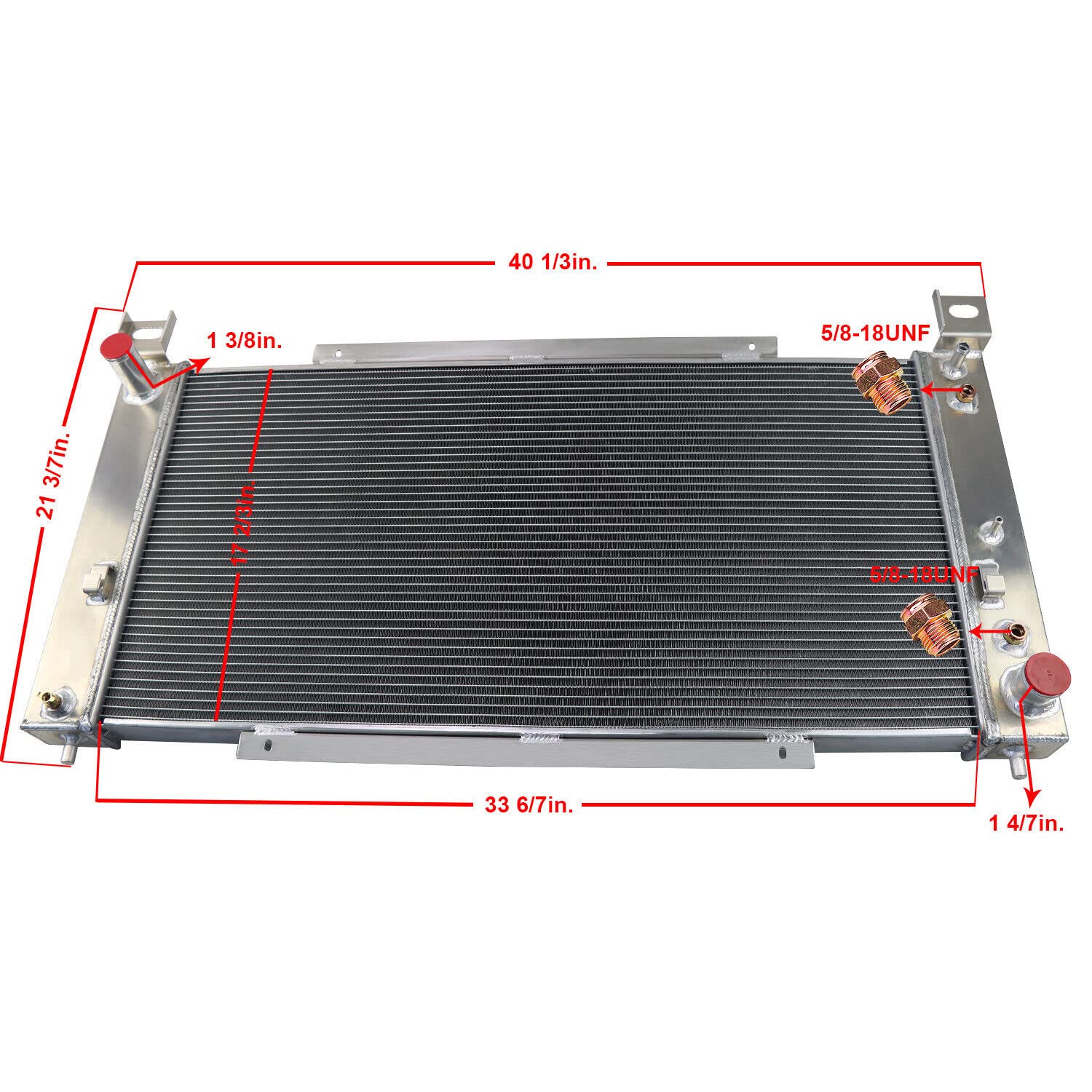High-Performance Aluminum Radiator with Electric Fan Shroud Kit for 1999-2014 Cadillac Escalade, Chevy Silverado 1500/2500/3500, Tahoe, Suburban, GMC Yukon XL, Hummer H2 - 3 Row Cooling System Upgrade for Towing & Off-Road Adventures