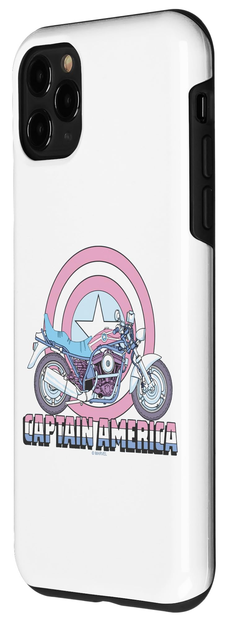 iPhone 11 Pro Marvel Captain America Motorcycle Case - Shockproof Protective Phone Cover for Superhero Fans | Perfect for Riding, Travel & Everyday Use
