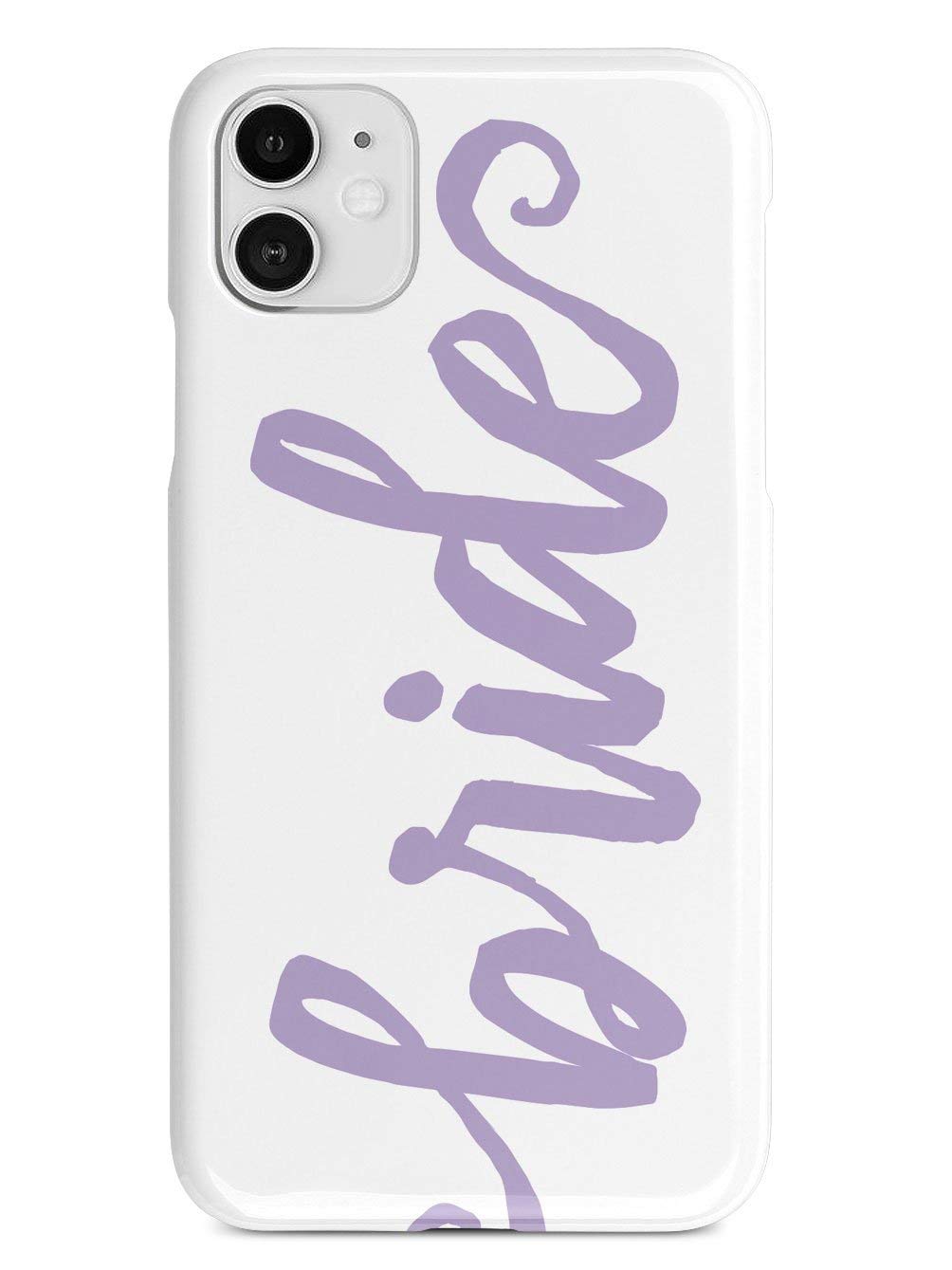 Inspired Cases - iPhone 12 Mini Case Compatible with Apple iPhone 12 Mini - 3D Textured Protective Phone Cover - Bride & Lavender Design - Perfect for Weddings, Parties & Everyday Use