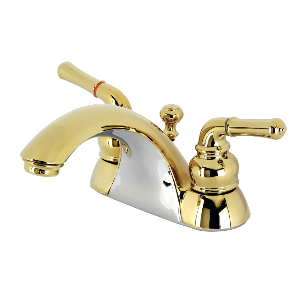 Kingston Brass KB2622B Naples 4-Inch Centerset Bathroom Faucet - Chrome Finish, Single Handle, Ideal for Small Bathroom Sinks & Vanities