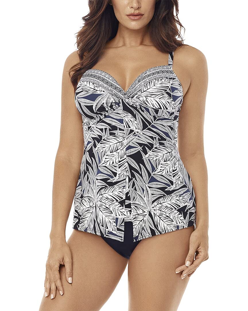 Miraclesuit Women's Love Knot Sweetheart Neckline Underwire Bra Tankini Top - Sexy Swimwear for Beach, Pool & Vacation | Flattering Support for Women's Swimsuits