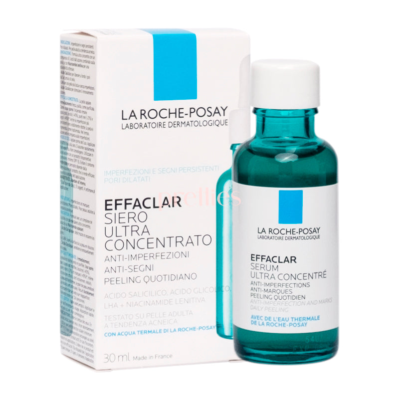 La Roche-Posay Effaclar Ultra Concentrated Serum 30ml - Oil-Free Acne Treatment for Clear Skin | Perfect for Daily Skincare Routine & Blemish-Prone Skin