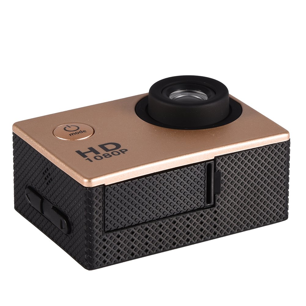 SUUNY Waterproof Action Camera 4K HD Mini DV Sports Camera for Outdoor Cycling, Diving, Skiing & Adventure - Gold (Ideal for Vlogging, Travel & Extreme Sports)