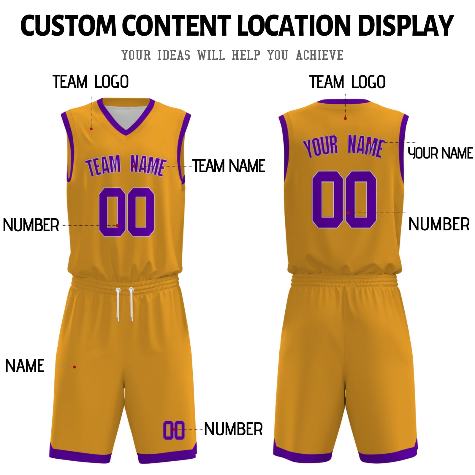 Custom Basketball Jerseys - Personalized NBA Style Uniforms for Men, Women & Kids - Perfect for Team Games, Tournaments & Fan Gear