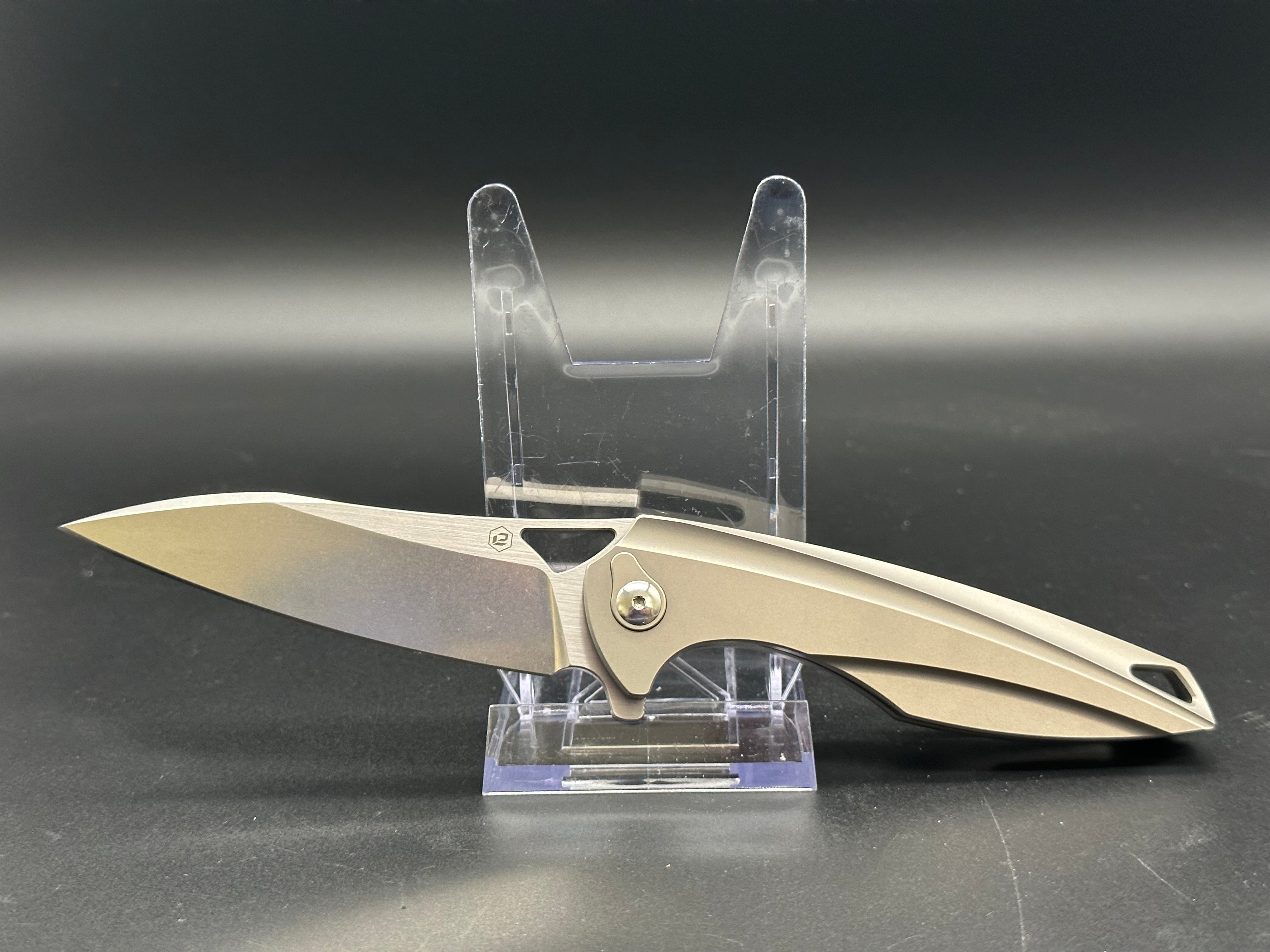 BRS E Volve Eon Integral Frame Lock Knife - Premium Titanium Folding Pocket Knife for EDC, Camping & Outdoor Adventures