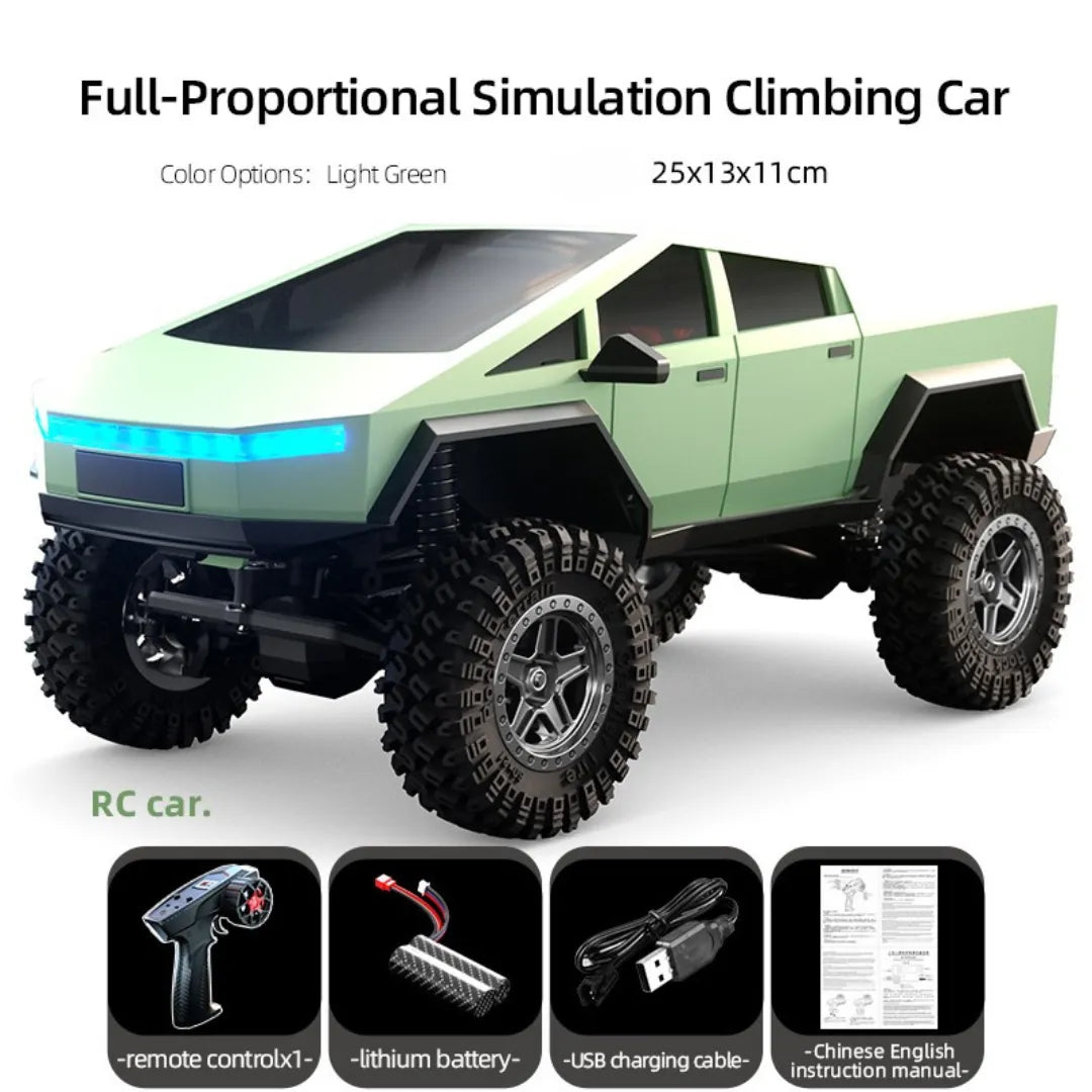 JJRC C8818 1/18 Scale RC Crawler Car - 4WD Off-Road Remote Control Vehicle with Proportional Cyber Shell | Perfect for Rock Crawling, Trail Adventures & Backyard Driving