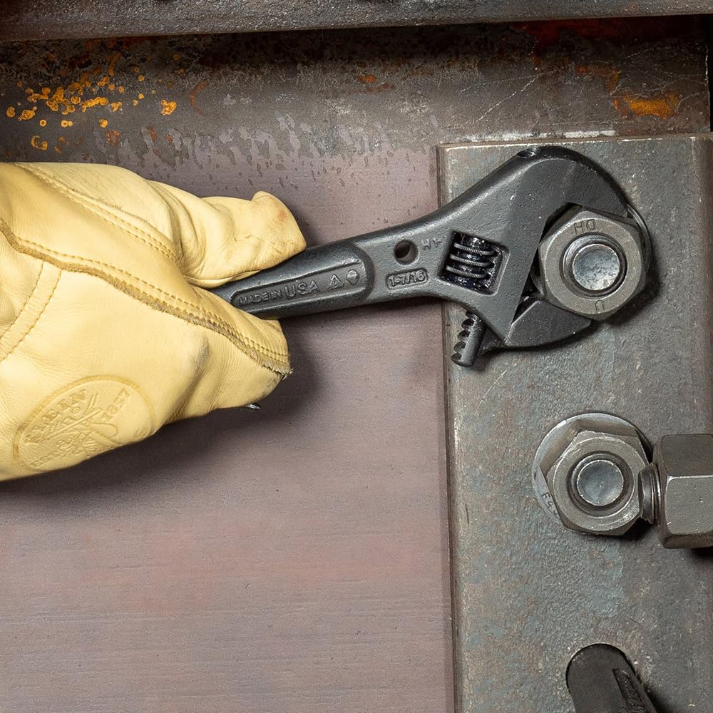 Klein Tools 3227 Adjustable Wrench 10-Inch for Construction & Plumbing