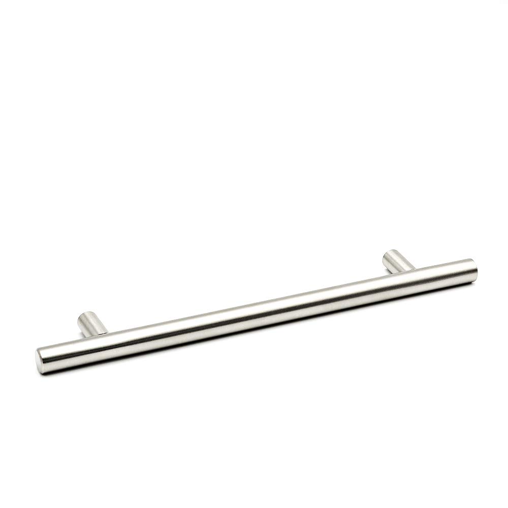50 Pack Brushed Nickel Cabinet Pulls - HD201SN Modern T-Bar Handles for Kitchen Cabinets, Dressers & Furniture (7-1/2