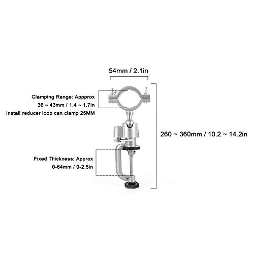 Premium Aluminum Alloy Electric Drill Stand - Heavy Duty Bench Vise Clamp & Grinder Holder for DIY Projects, Woodworking, Metalworking & Home Repairs