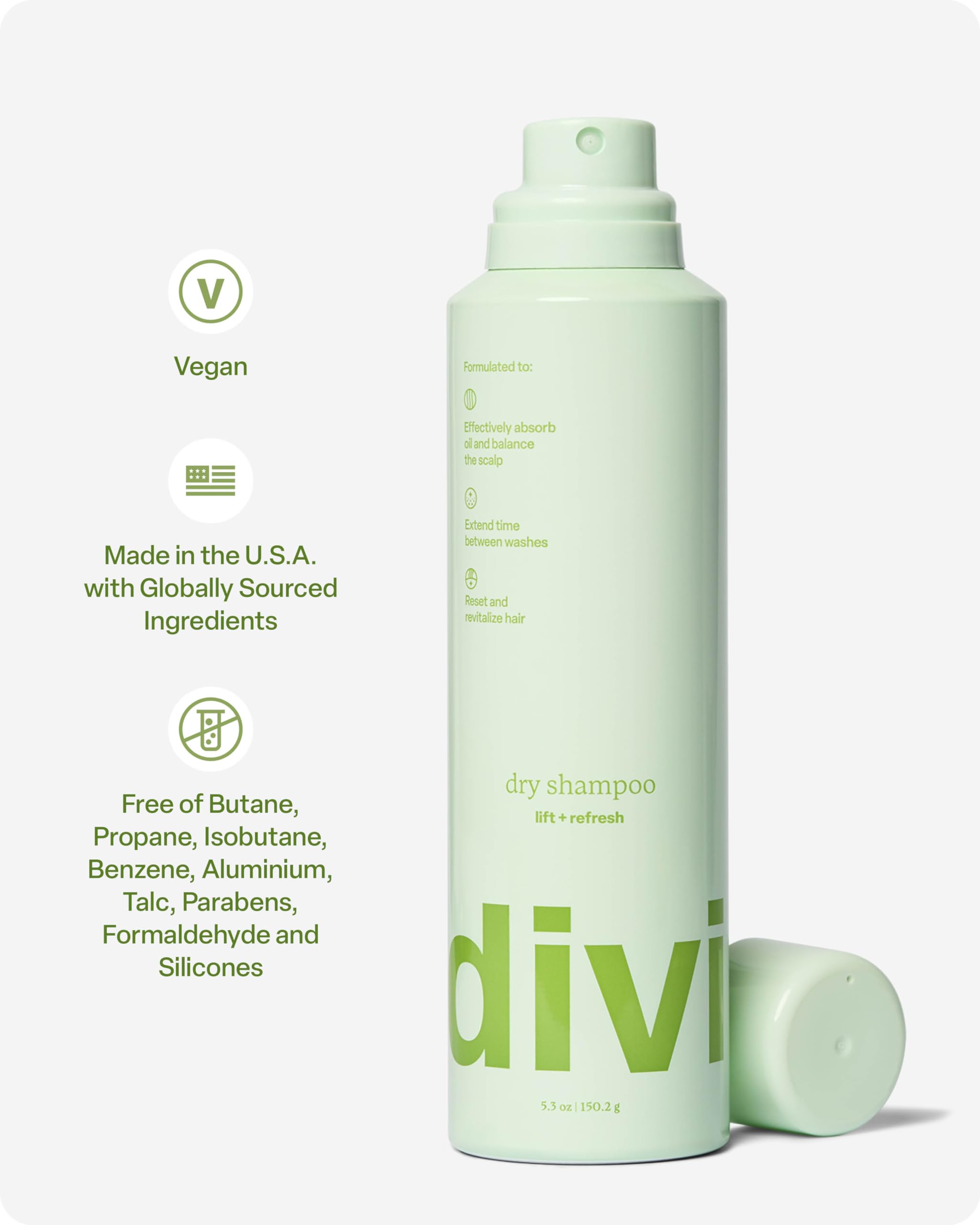 Divi Volume Rescue Trio Set - Volumizing Shampoo, Conditioner & Dry Shampoo for Women & Men - Adds Volume, Cleanses & Nourishes Hair - Absorbs Oil & Extends Freshness - Perfect for Travel, Gym & Daily Hair Care - 3 Piece Hair Care Kit