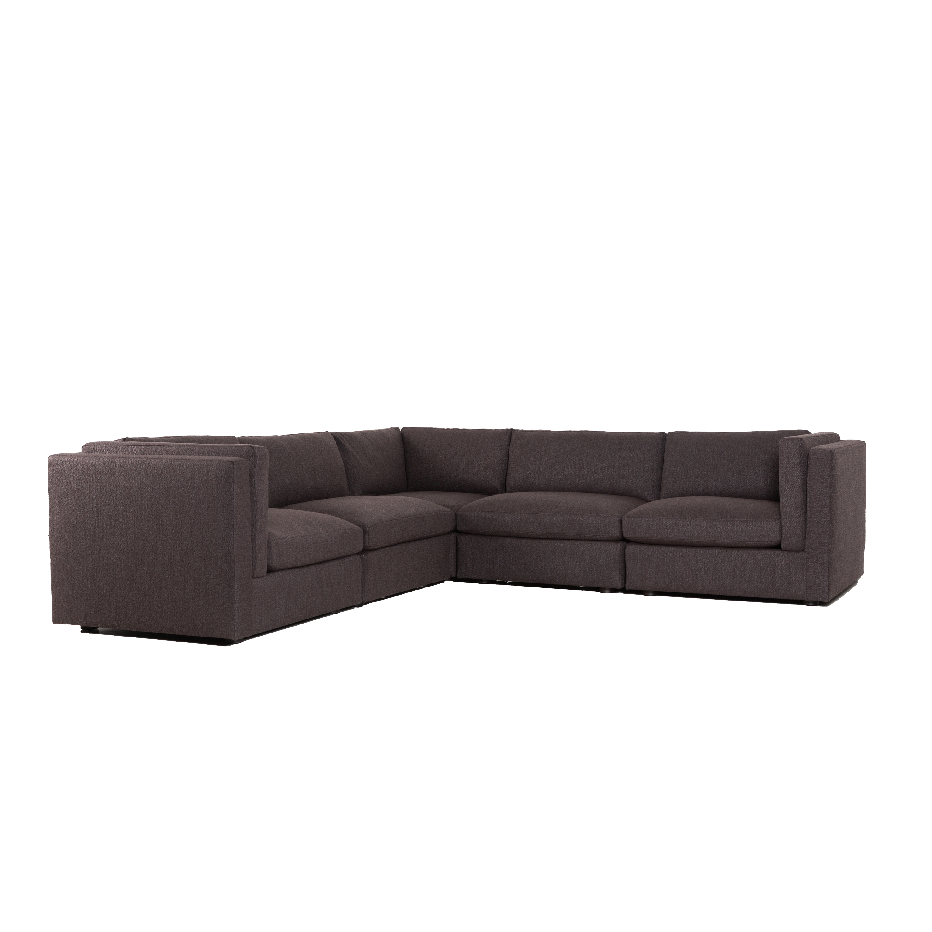 Kore Soft Arm Modular Sectional Sofa - Modern L-Shaped Couch for Living Room, Home Theater & Lounge Areas - Comfortable and Stylish Furniture for Family Gatherings & Relaxation