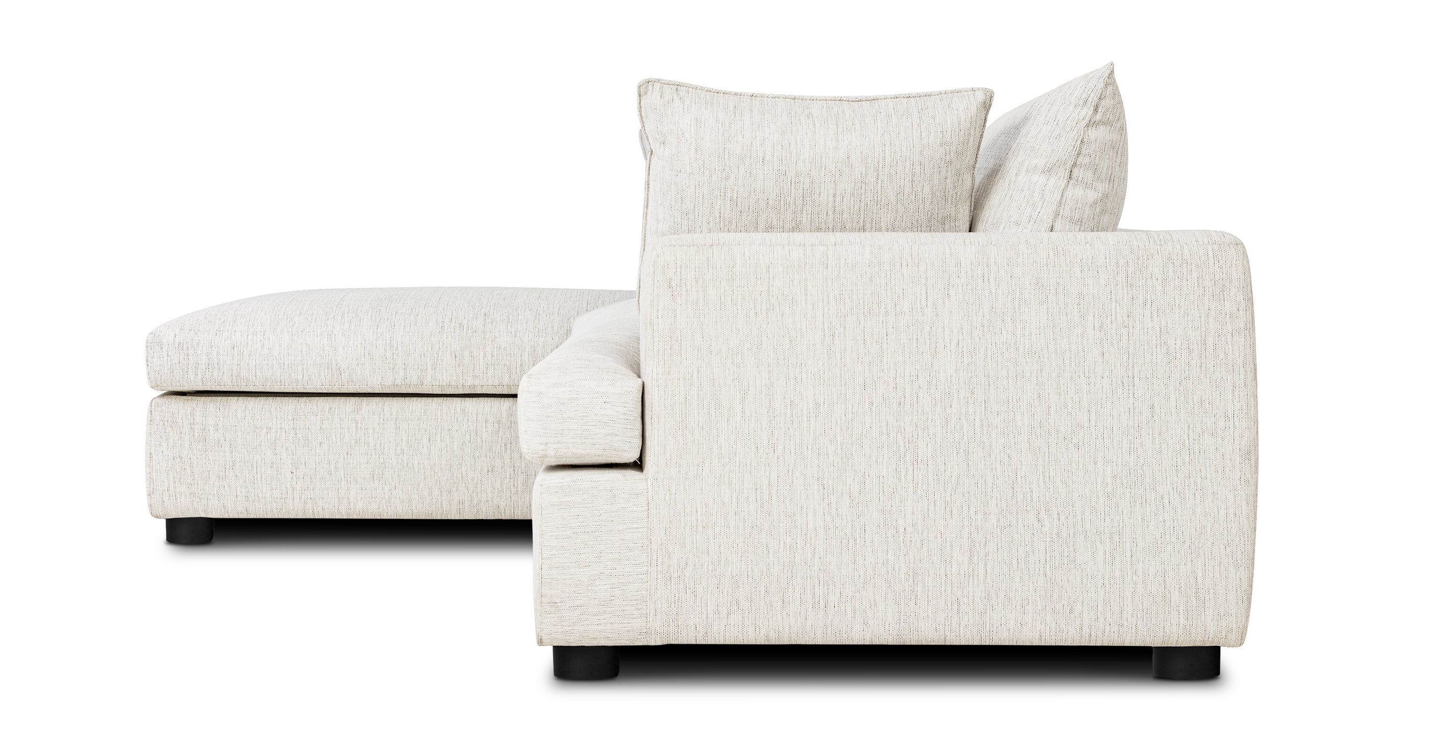 Milo Left-Facing Sleeper Sectional Sofa with Recliner - Modern L-Shaped Couch for Living Room, Family Room, and Home Theater Comfort