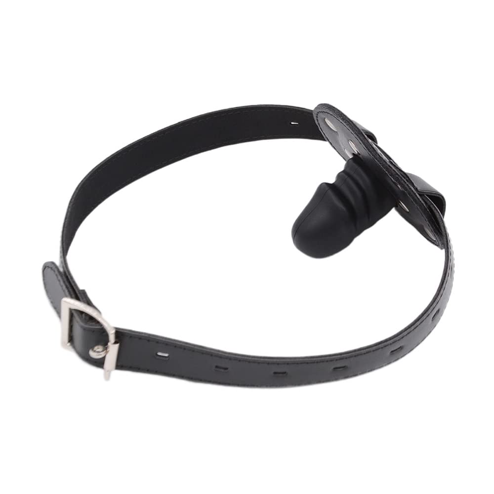BDSM Dildo Mouth Gag with Padlock & Key - Ultimate Ball Gag for Bondage, Dominatrix & Couples Play - Adult Sex Toy for Spanking, Roleplay & Sensory Deprivation