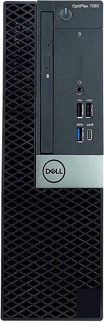Dell Optiplex 7060 SFF Business Desktop PC - Intel Core i7-8700 3.0GHz, 16GB DDR4 RAM, 512GB NVMe SSD, WiFi & Bluetooth, Windows 10 Pro (Renewed) - Ideal for Office Work, Home Computing & Dual Monitor Setup