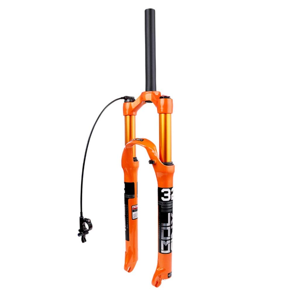 MTB Suspension Fork 26/27.5/29 Inch 100mm Travel Bicycle Front Fork - Tapered/Straight Steerer - Perfect for Mountain Biking, Trail Riding & Off-Road Cycling Accessories